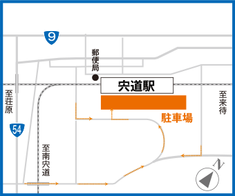 宍道駅 駐車場周辺地図